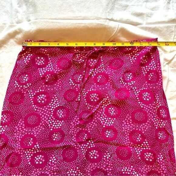 Vintage Esprit Women's Skirt Sz‎ 9/10 Pink & White Bubble Pattern Zip Closure - Picture 5 of 6